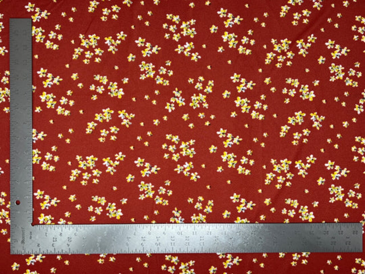 1 Yard Liverpool Knit Floral Print Fabric with Stretch Textured Finish for Dresses and Tops 58"-60" Width